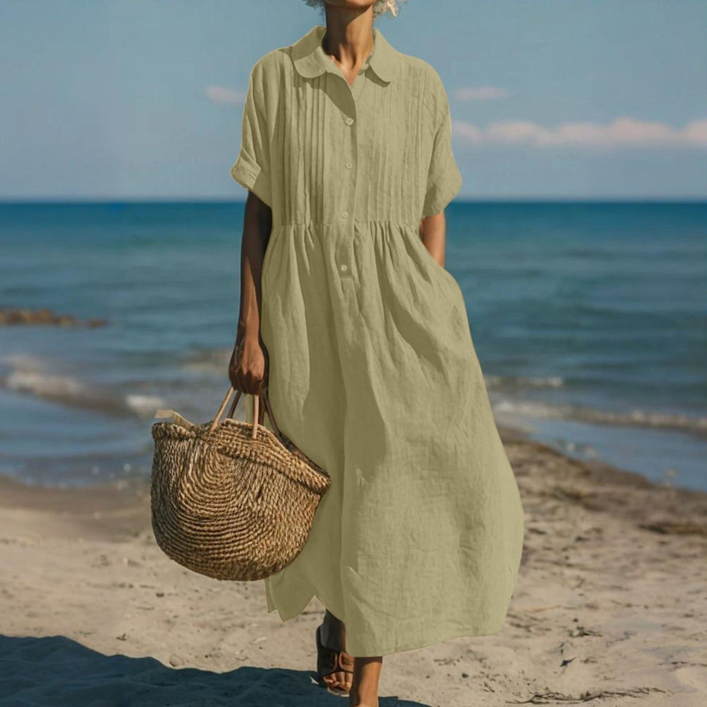 Nancy | Button Shirt Dress