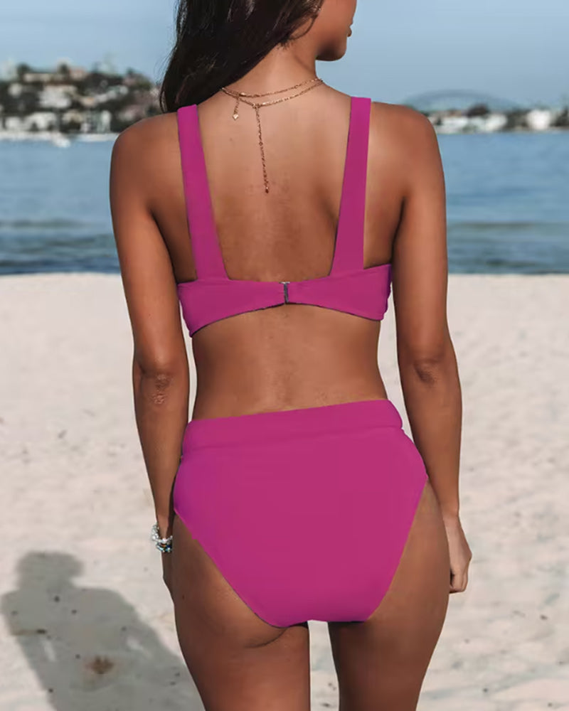Valeria | High-Waist V-Neck Bikini
