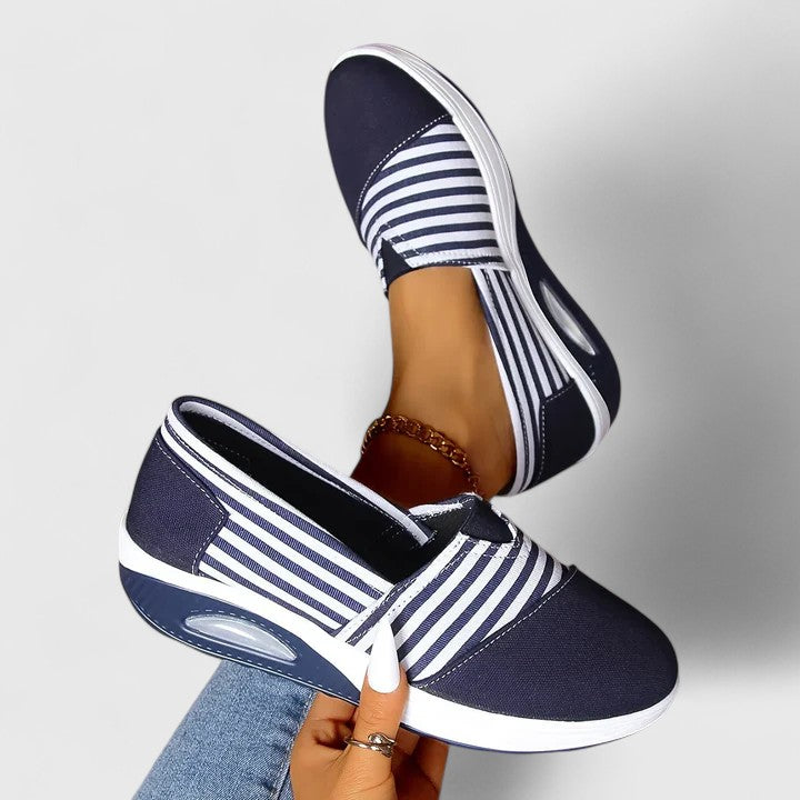 Jocelyn | Striped Slip-On Trainers