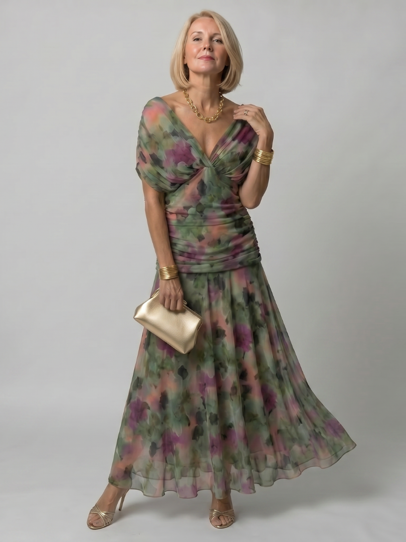 Xenia | Off-Shoulder Midi Dress