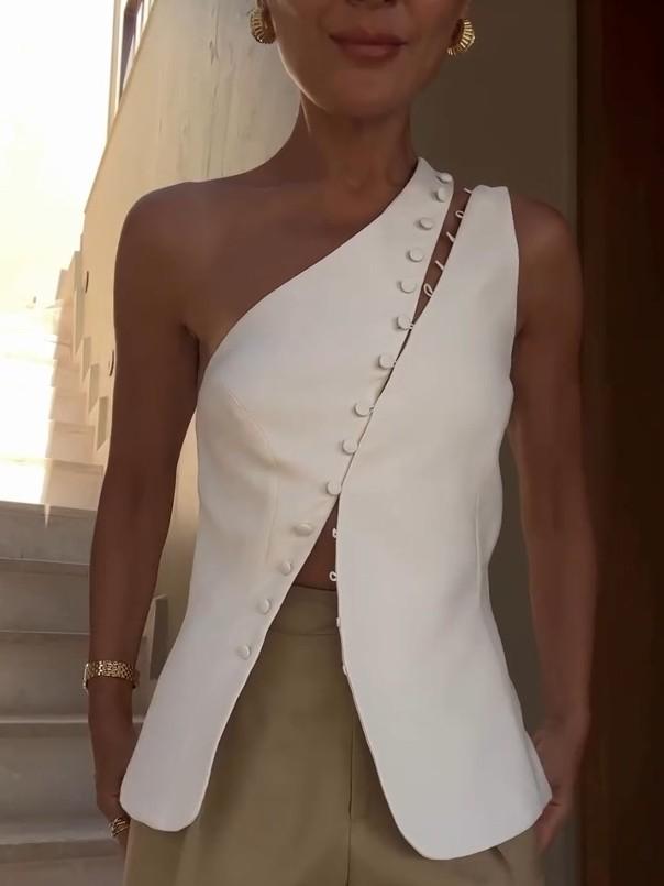 Lorna | One-Shoulder Top