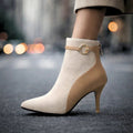 Elspeth | Two-Tone Heeled Boots