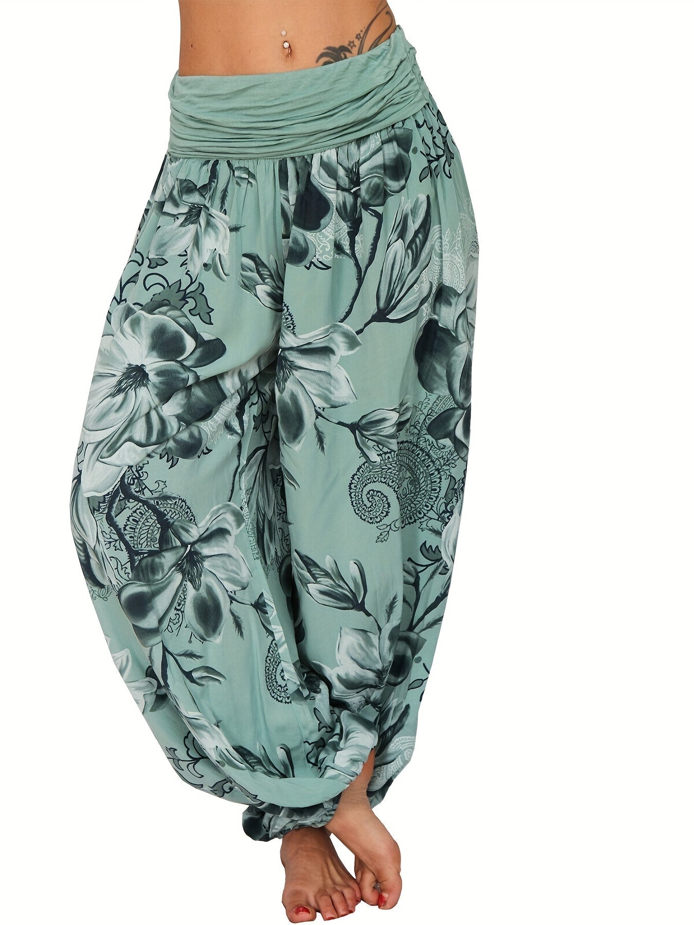 Solene | Floral Trousers