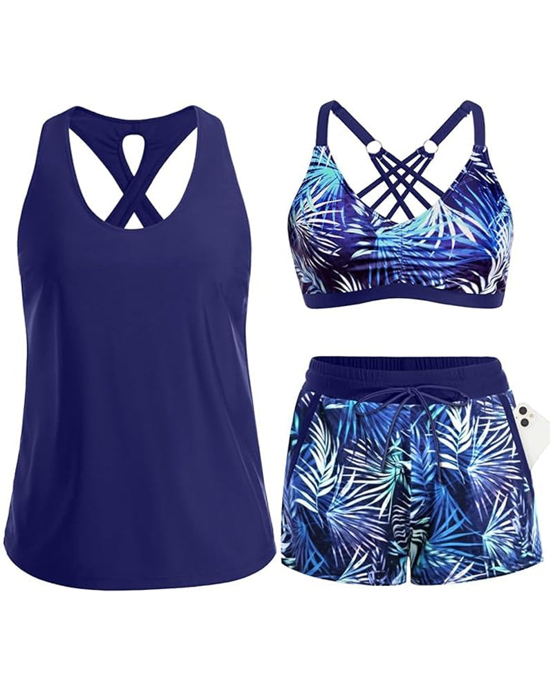 Maren | Three-Piece Tankini Swim Set