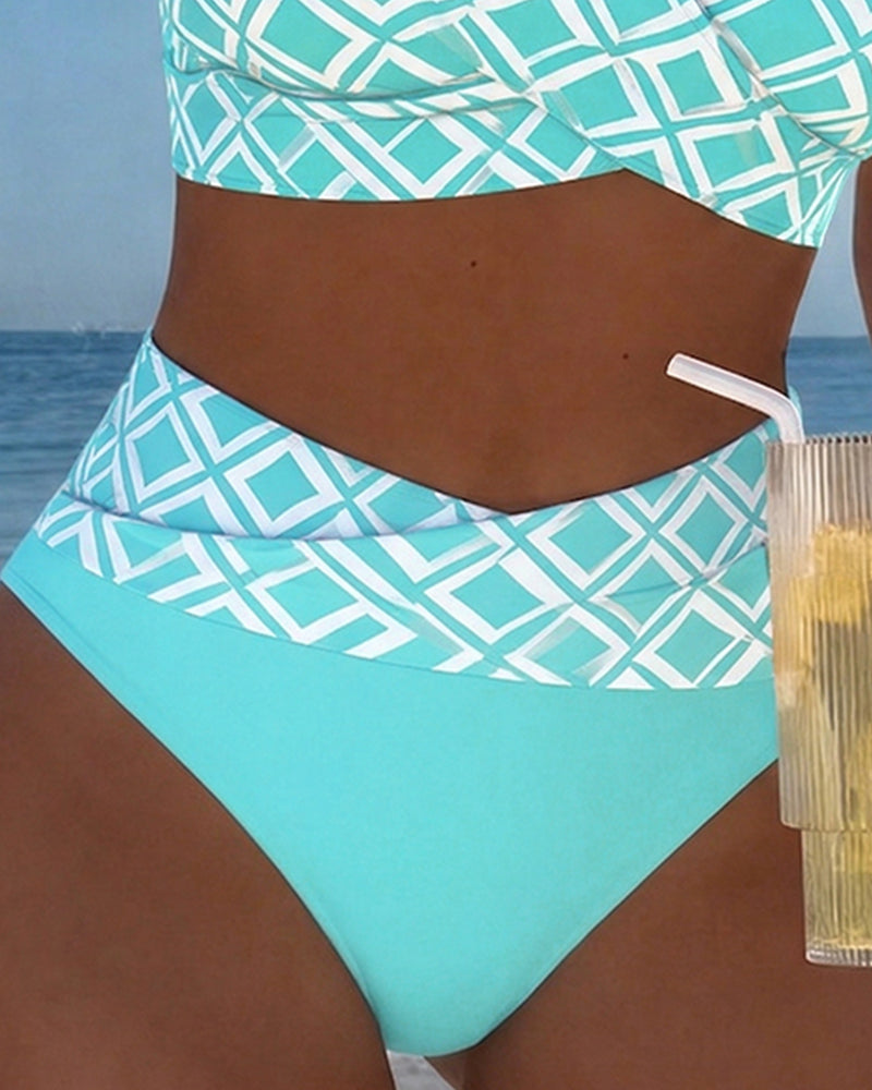 Martina | Checked High-Waist Bikini