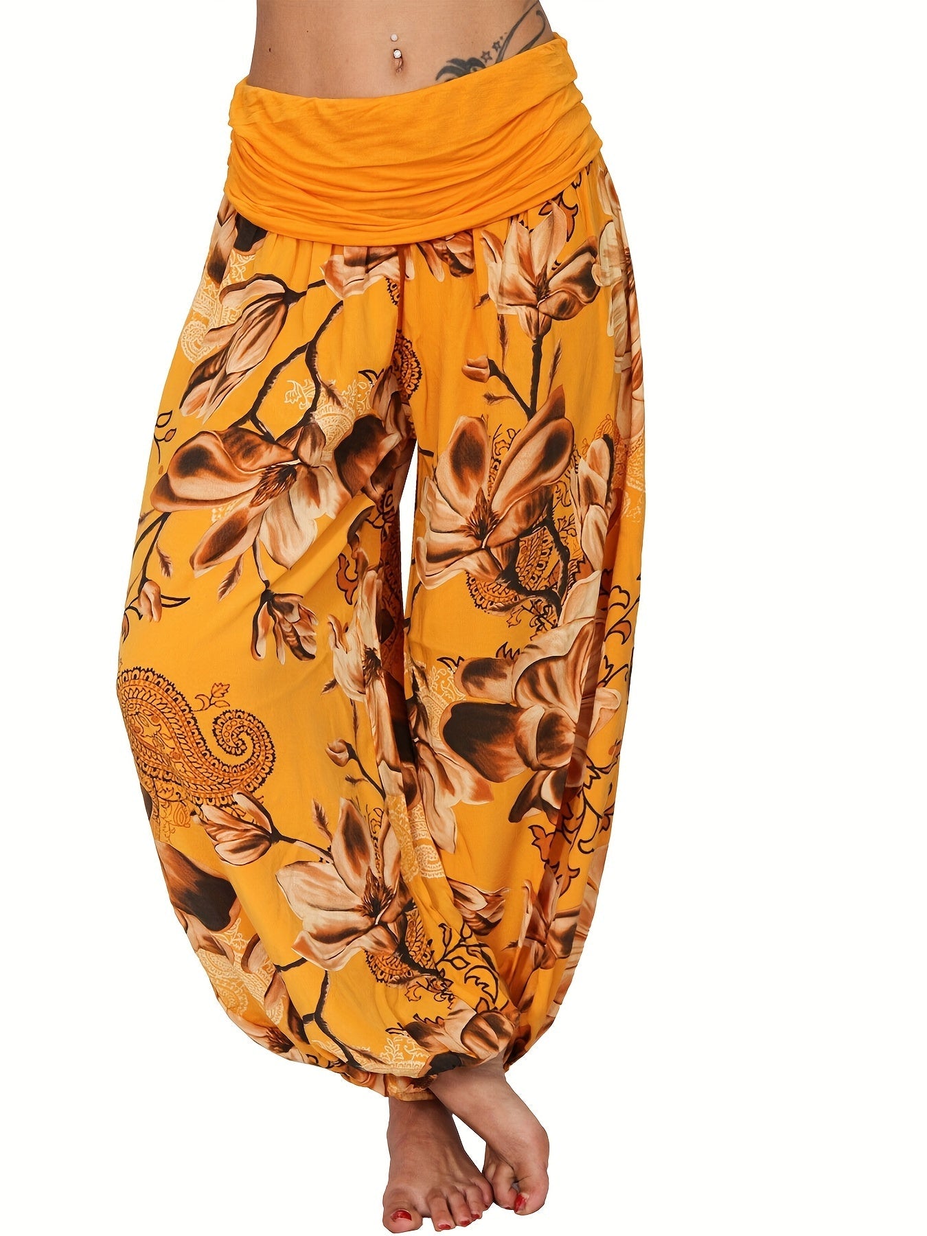 Solene | Floral Trousers