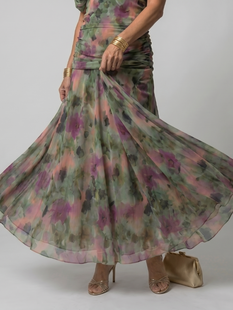 Xenia | Off-Shoulder Midi Dress