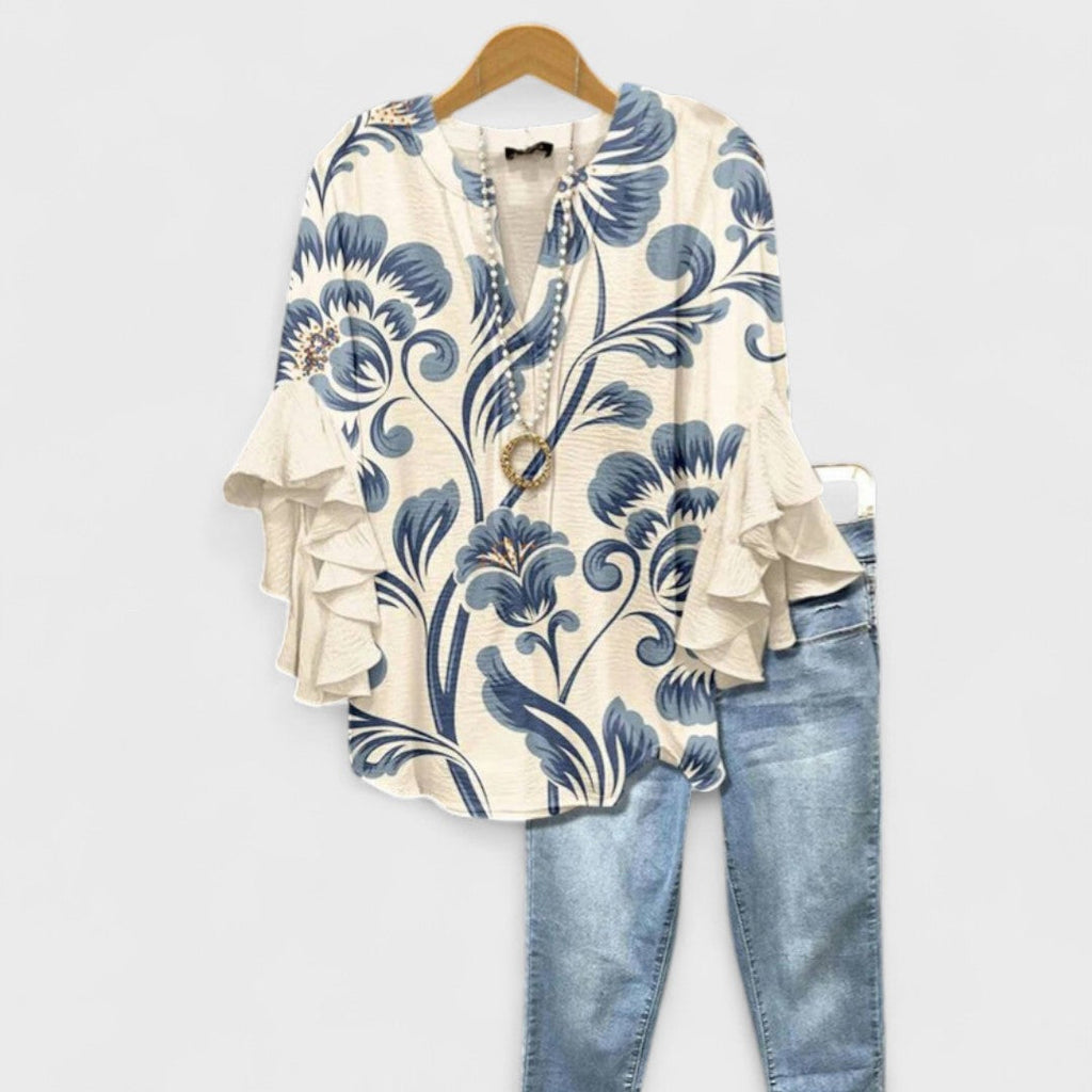 Meredith | Ruffle Sleeve Blouse