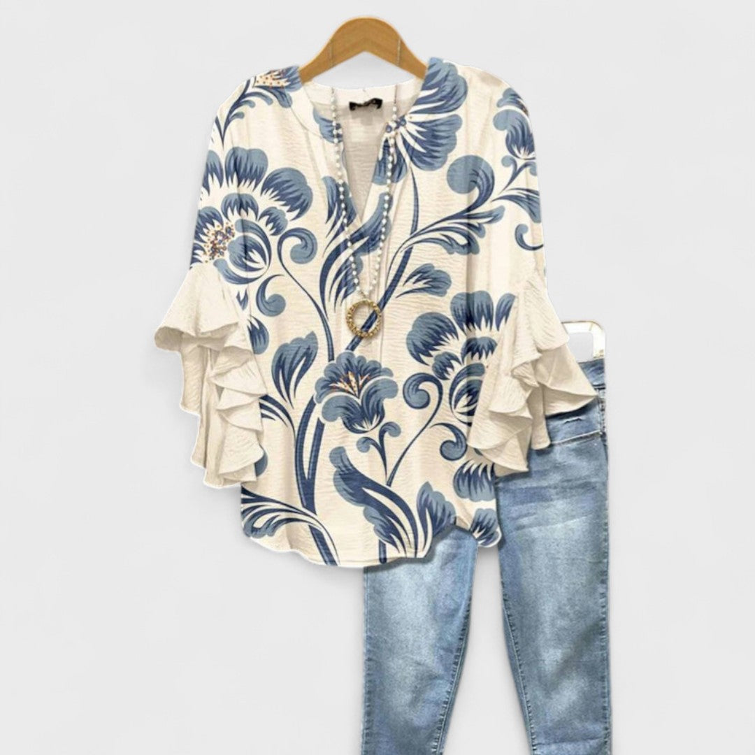 Meredith | Ruffle Sleeve Blouse