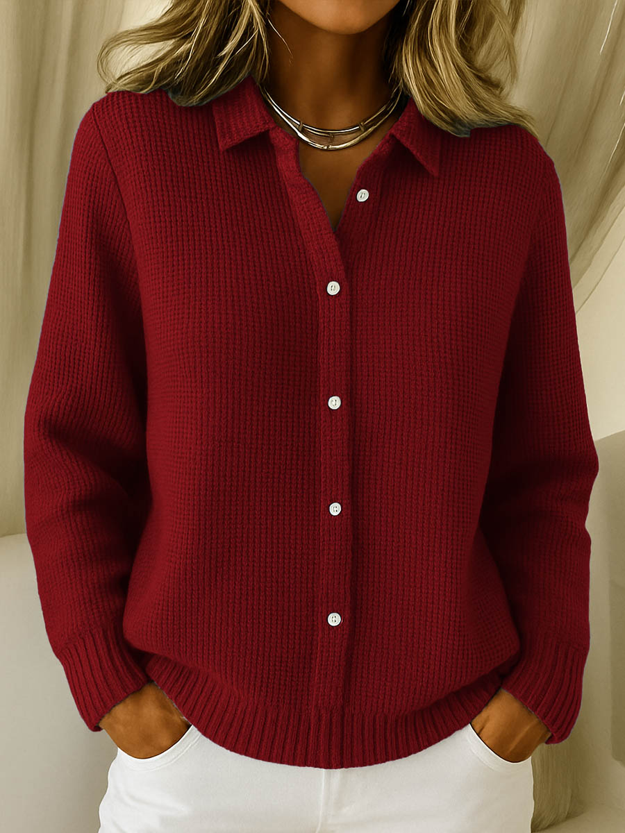 Gwendolyn | Button-Front Knit Jumper