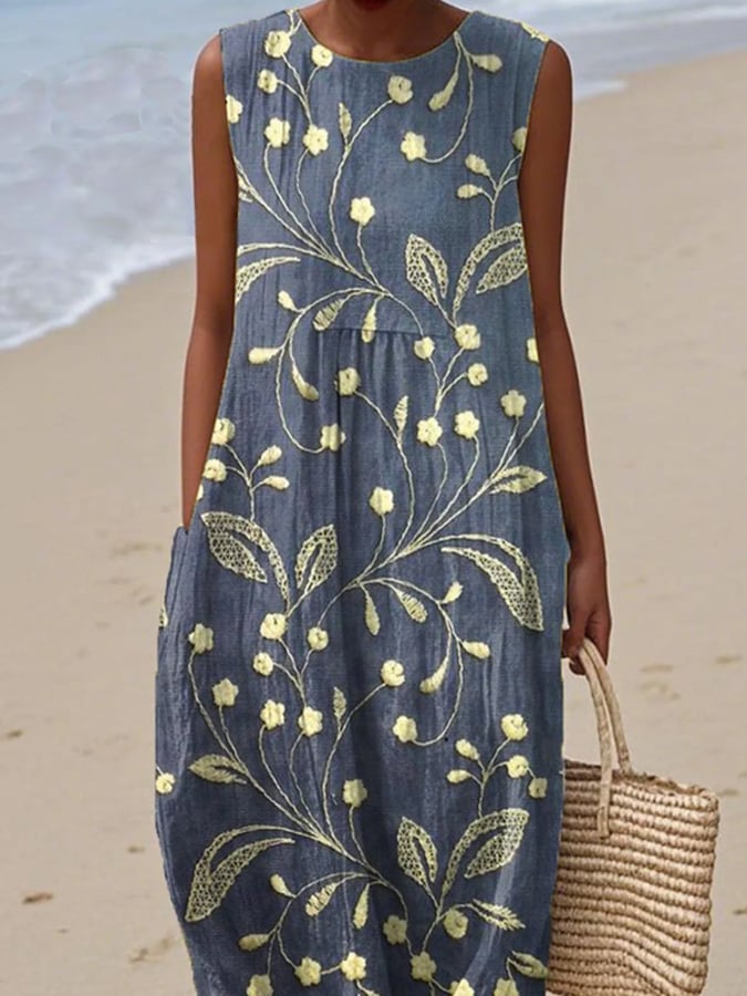 Blanca | Sleeveless Floral Dress