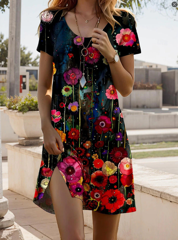 Julia | Boho Print Dress