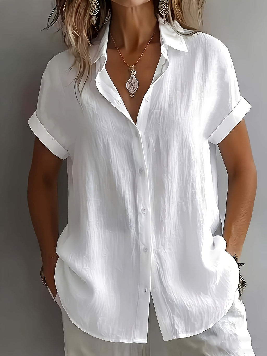 Cecile | Collared Top