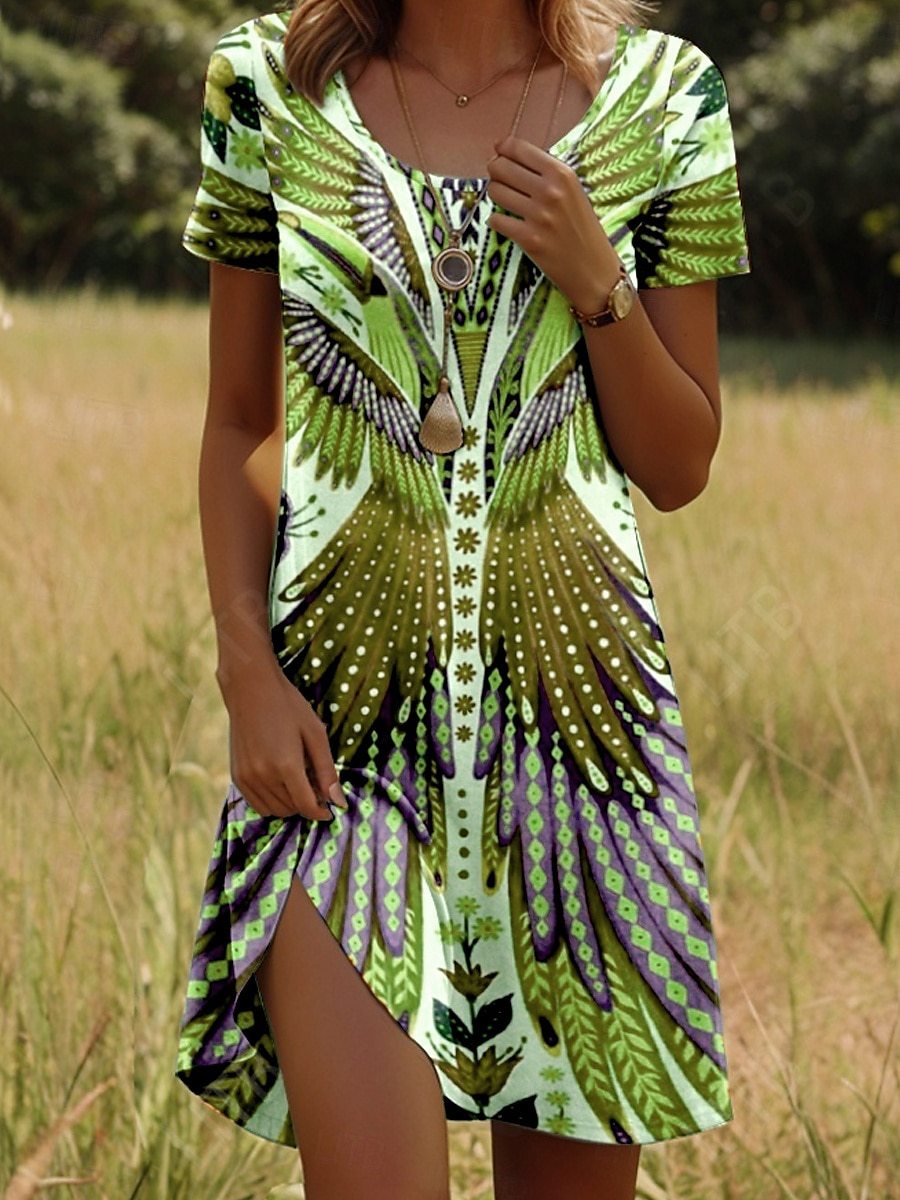 Julia | Boho Print Dress