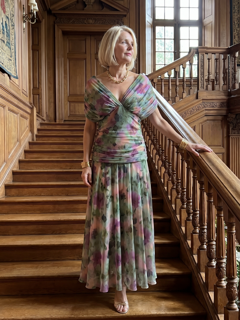 Xenia | Off-Shoulder Midi Dress