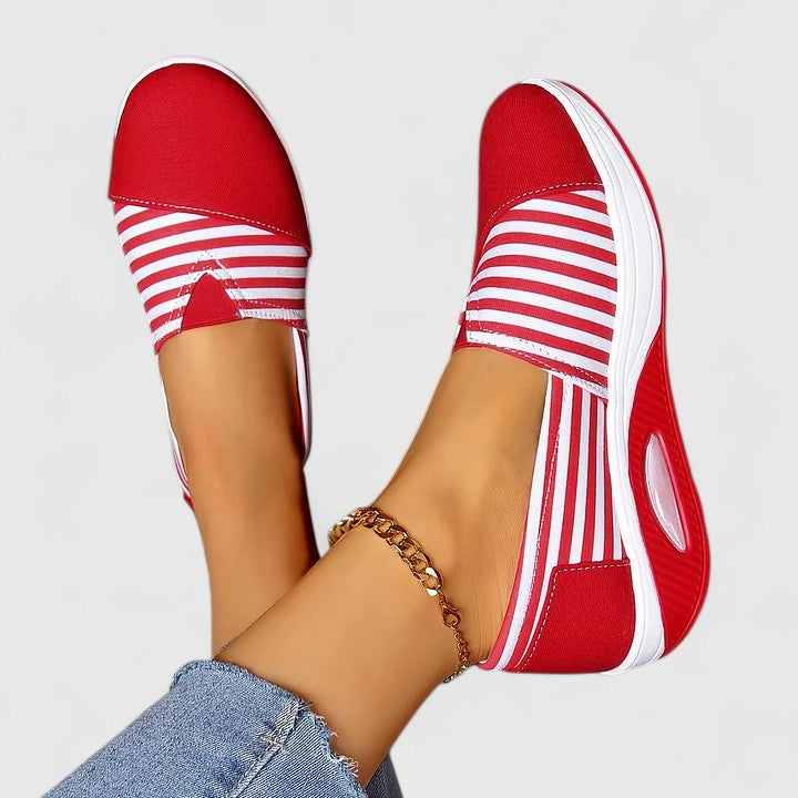 Jocelyn | Striped Slip-On Trainers
