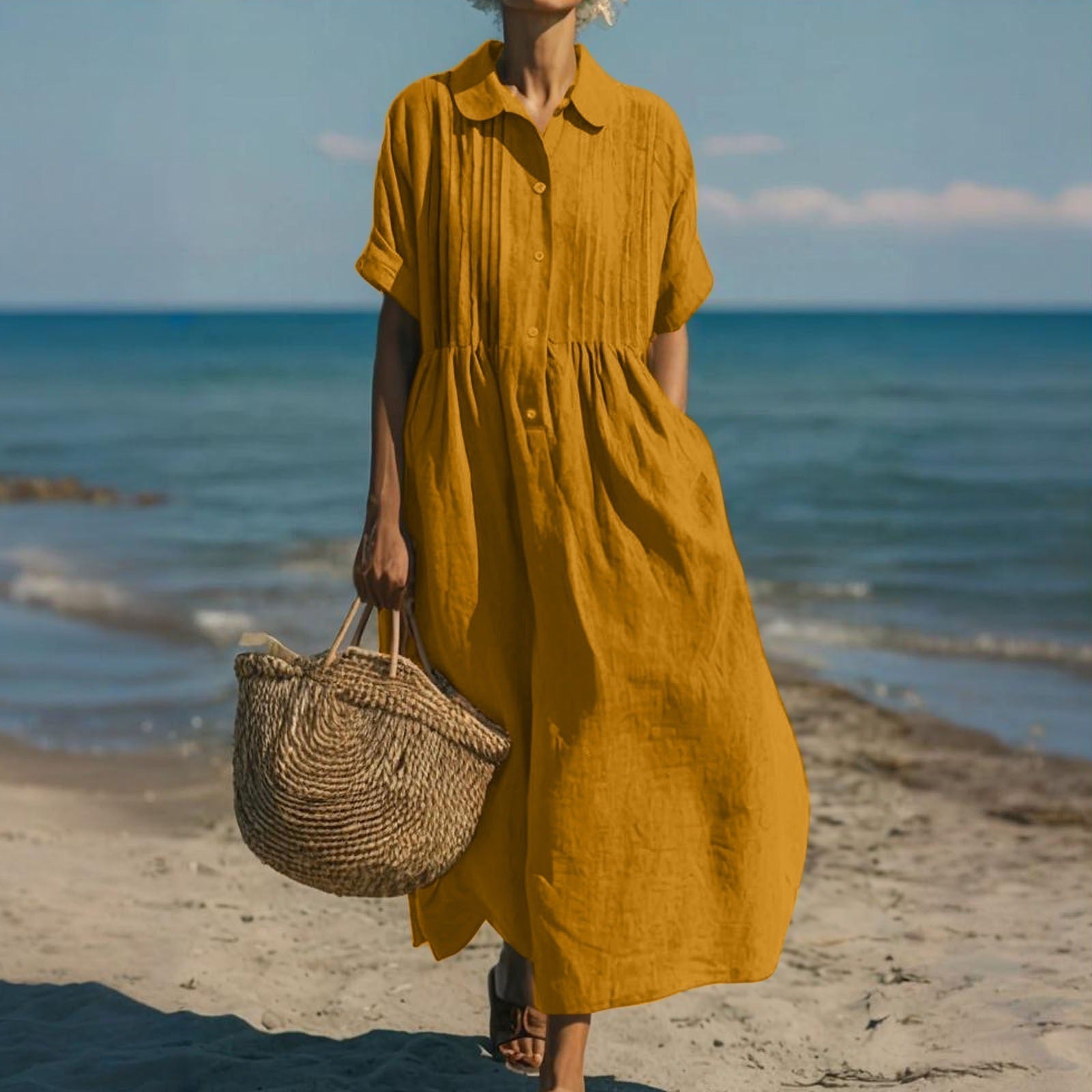 Nancy | Button Shirt Dress