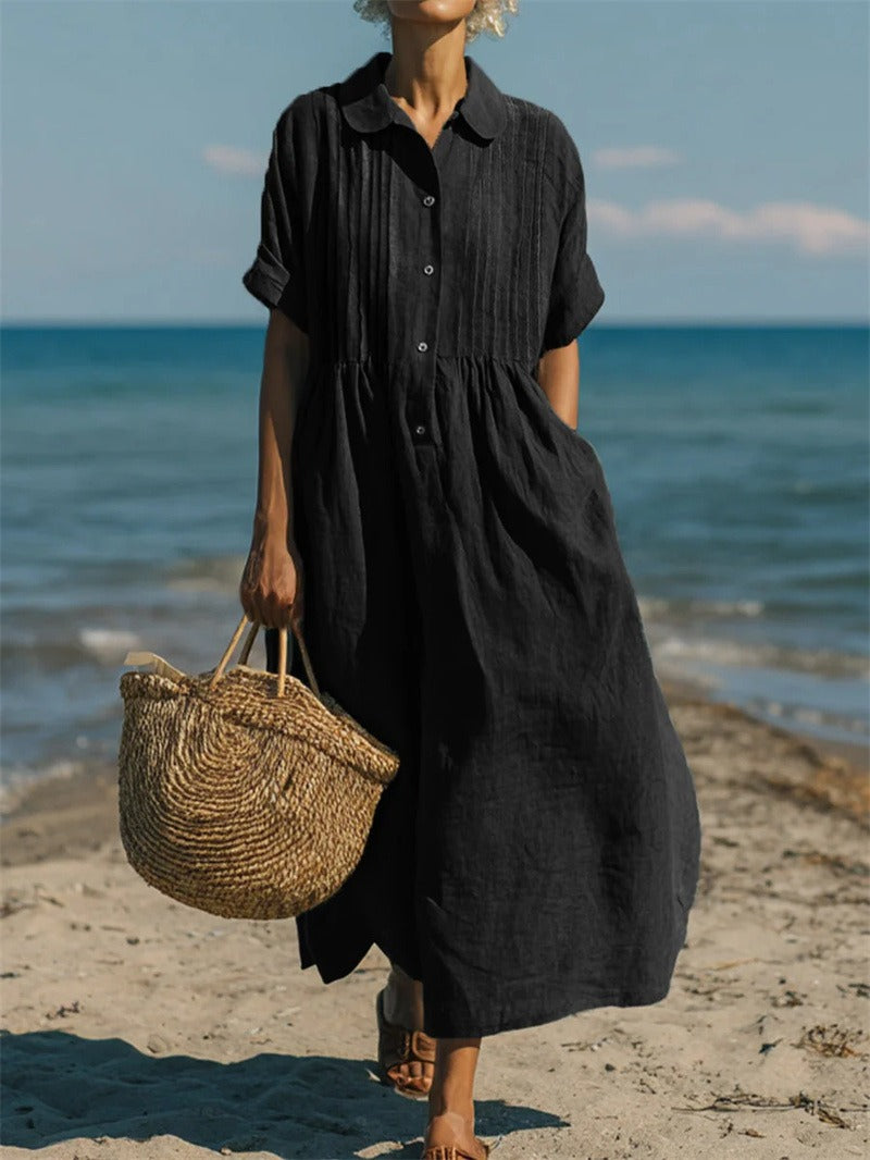 Nancy | Button Shirt Dress