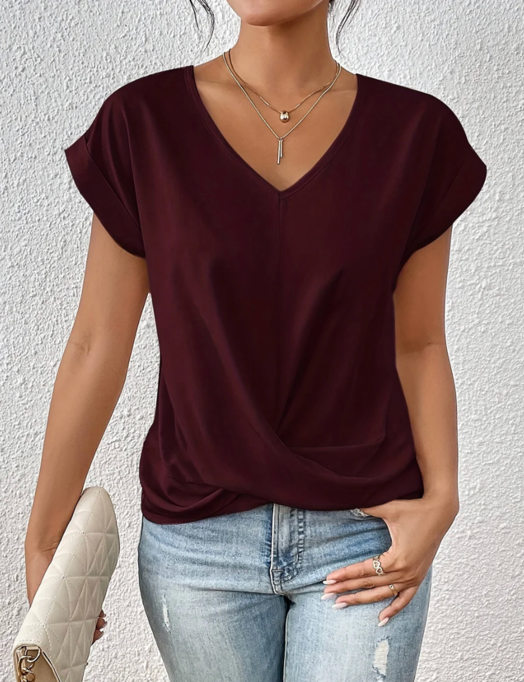 Tirenne | V-Neck Blouse