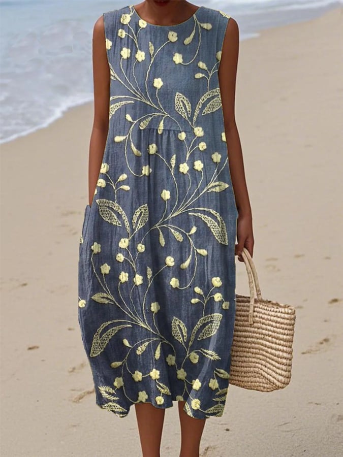 Blanca | Sleeveless Floral Dress