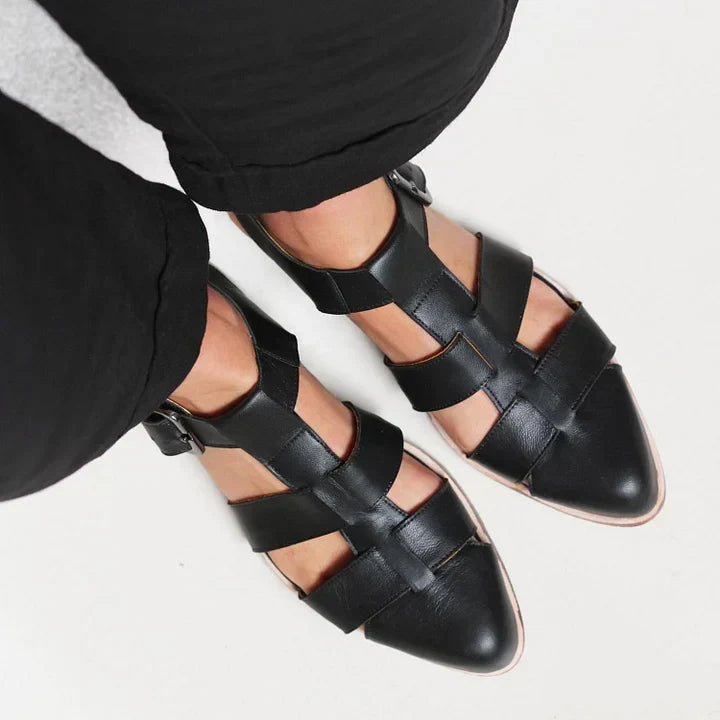 Cordelia | Woven Strap Flats