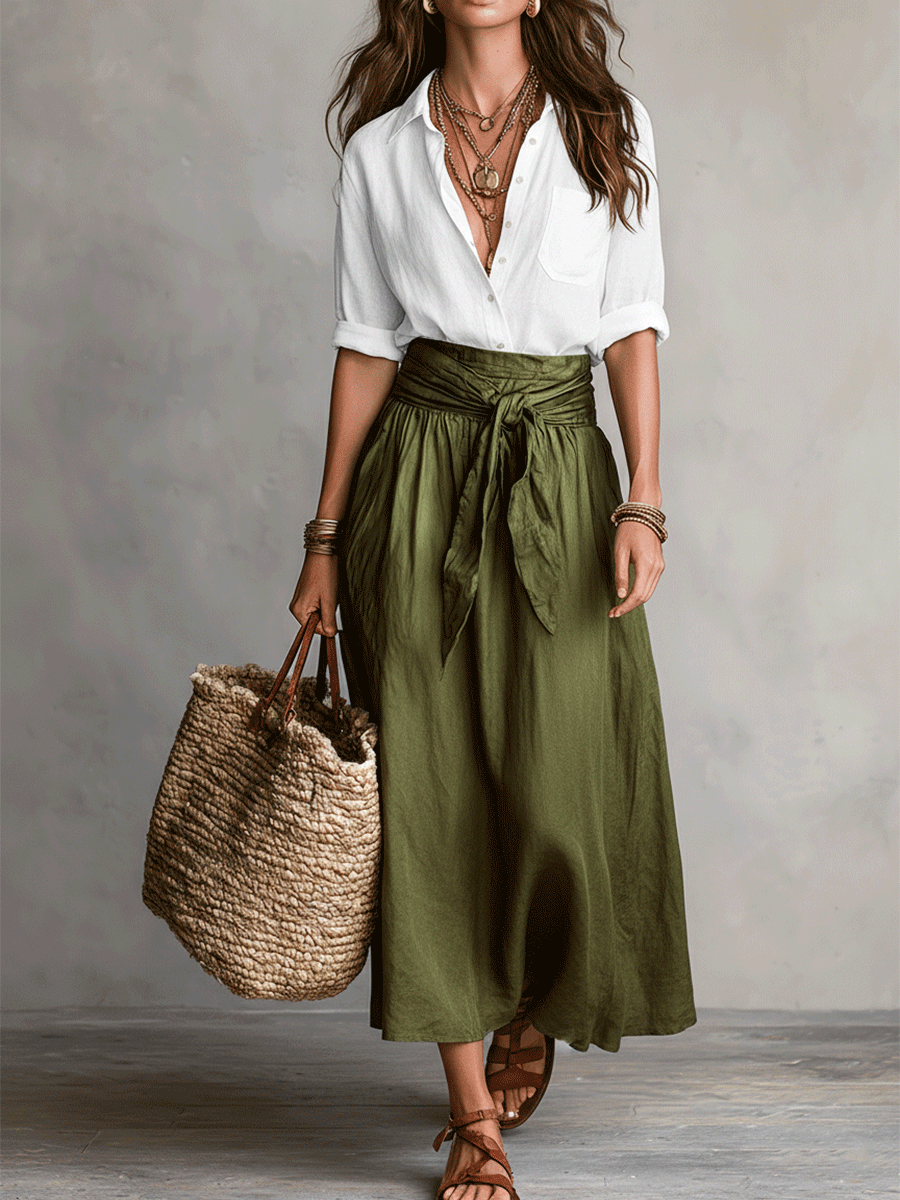 Rosamund | Boho Blouse & Skirt Co-ord