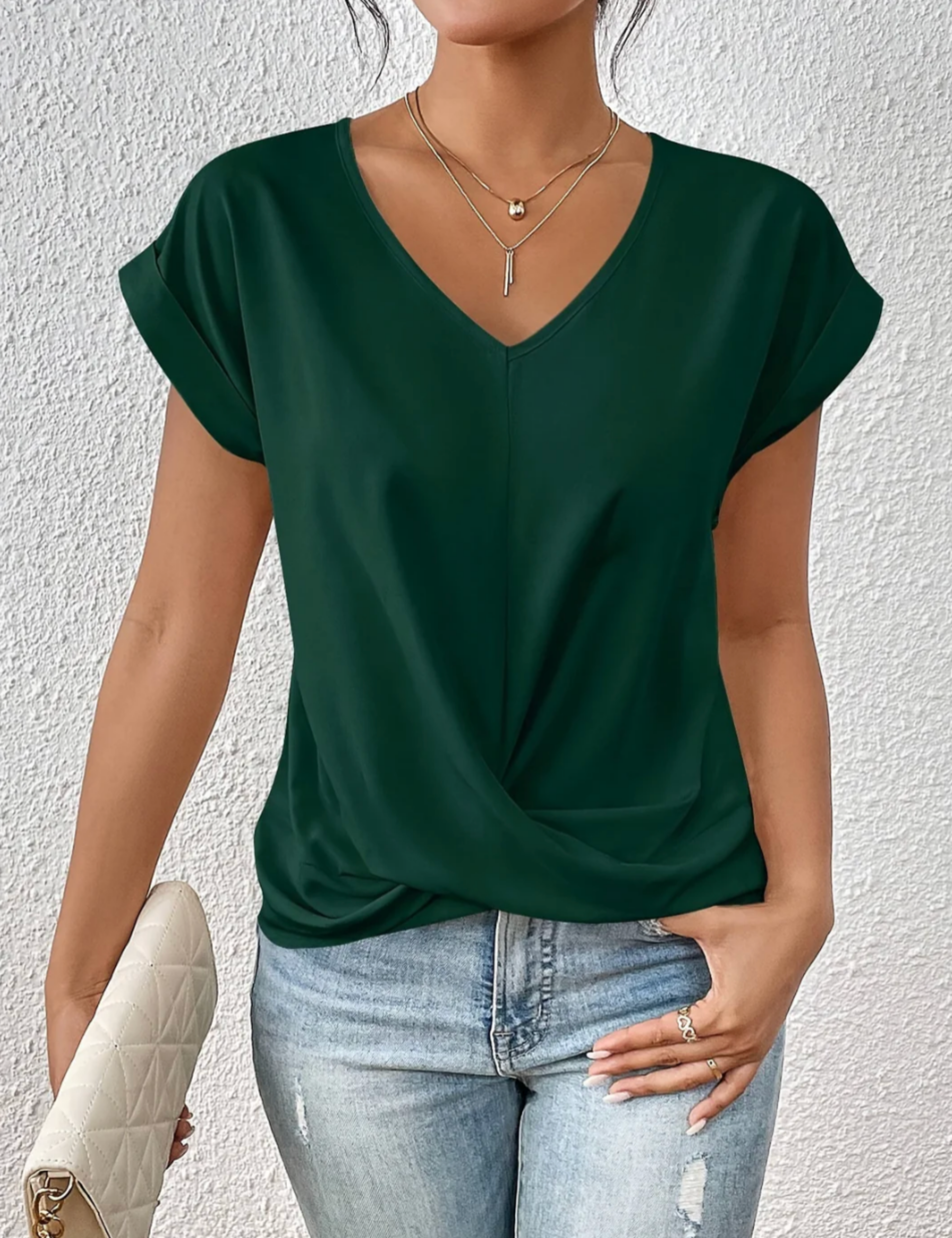 Tirenne | V-Neck Blouse