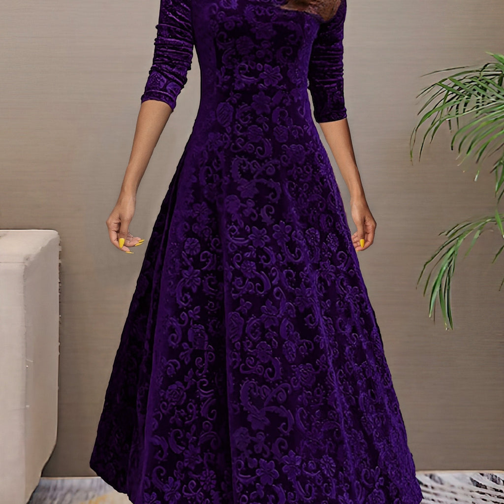 Clarissa | Festive Long-Sleeve Dress