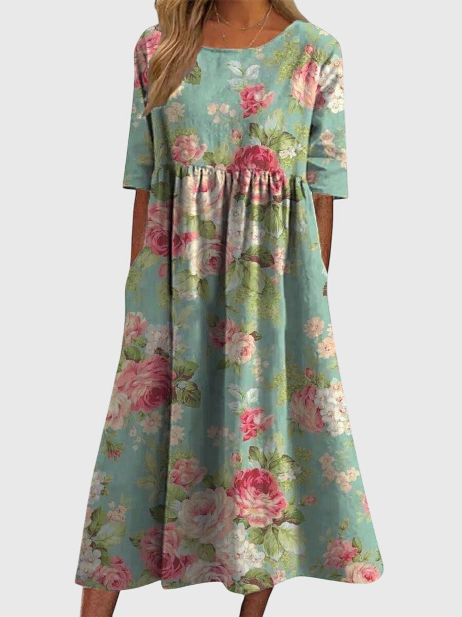 Paloma | Embroidered Midi Dress