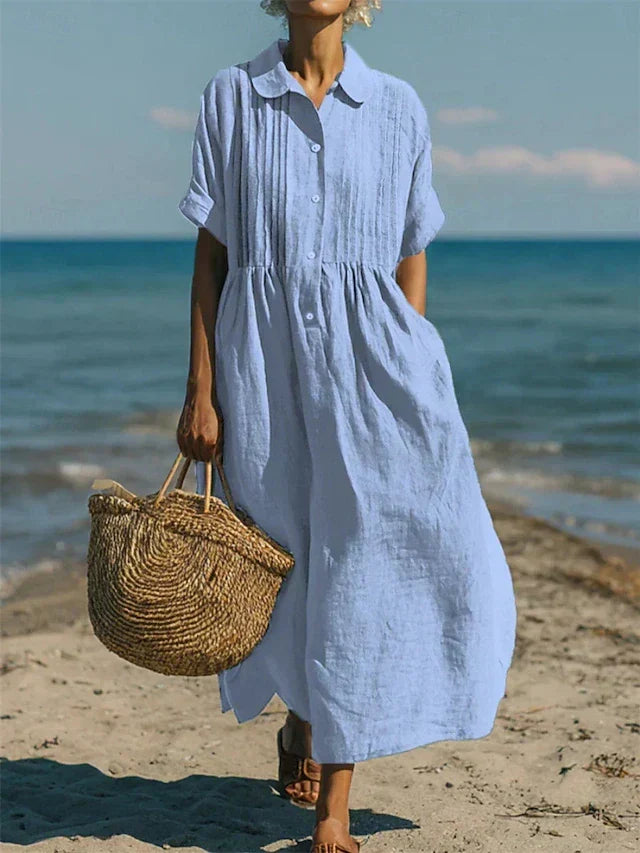 Nancy | Button Shirt Dress