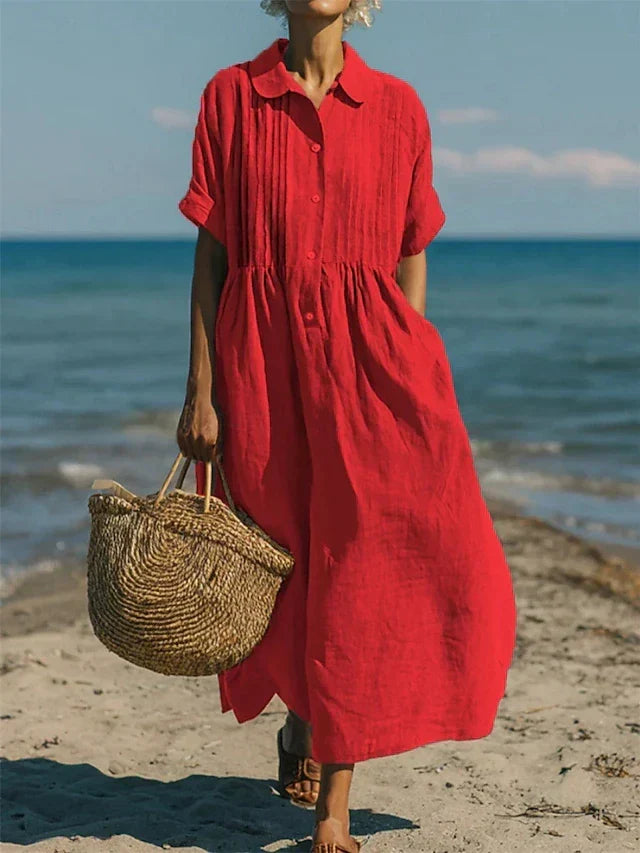 Nancy | Button Shirt Dress
