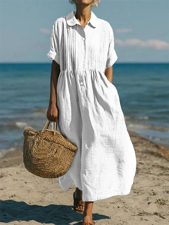 Nancy | Button Shirt Dress