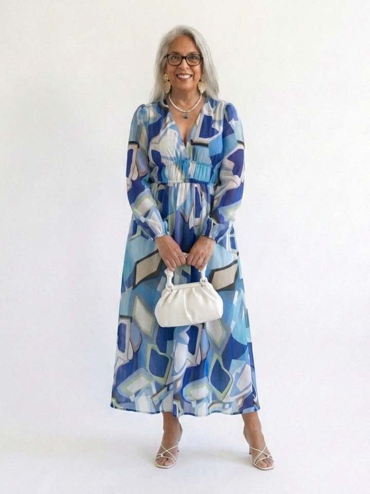 Primrose | Long-Sleeve Floral Maxi Dress
