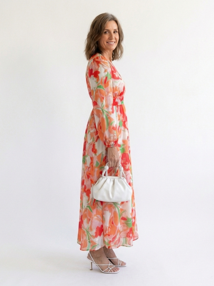 Primrose | Long-Sleeve Floral Maxi Dress