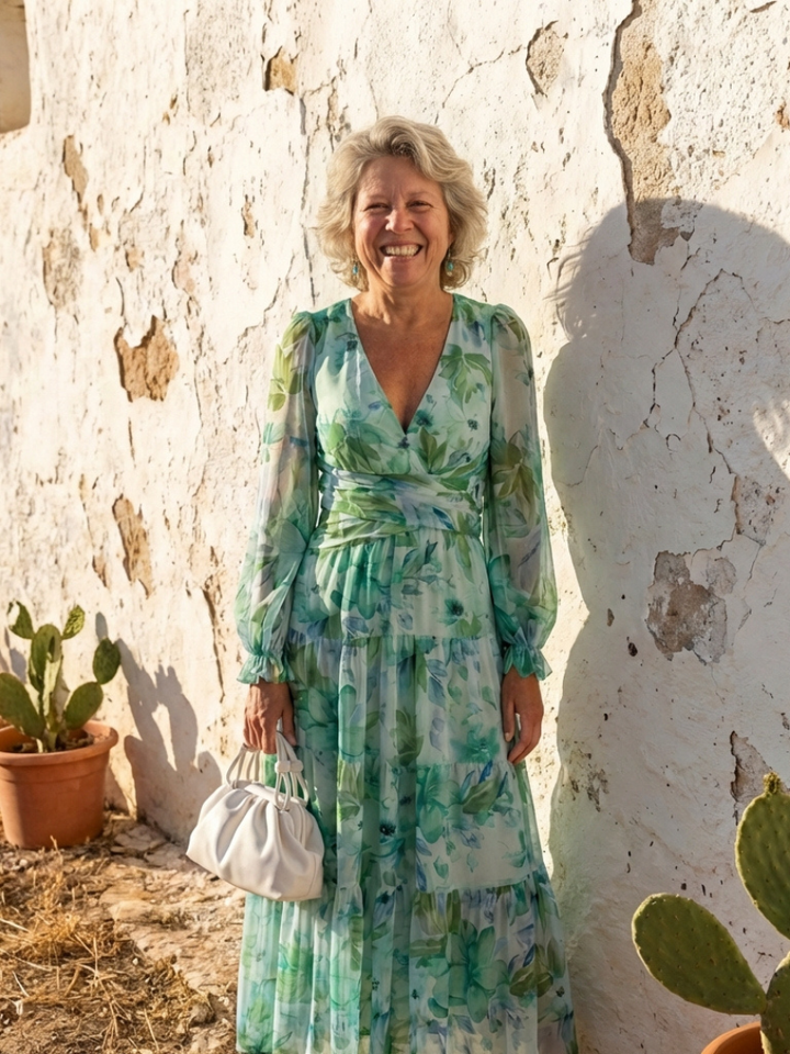 Primrose | Long-Sleeve Floral Maxi Dress