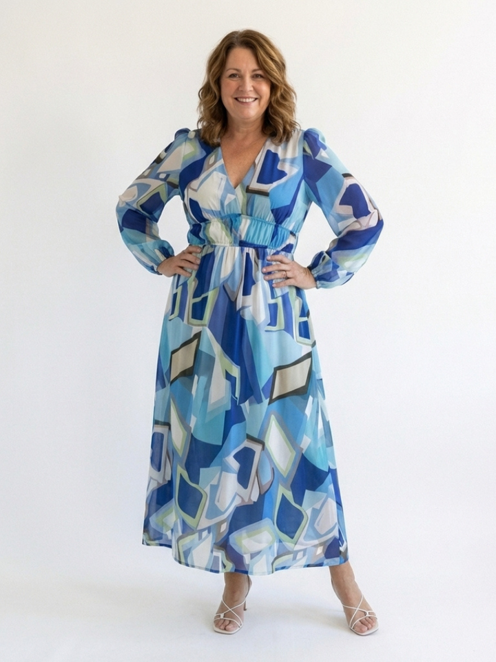 Primrose | Long-Sleeve Floral Maxi Dress