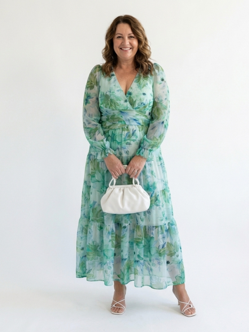 Primrose | Long-Sleeve Floral Maxi Dress