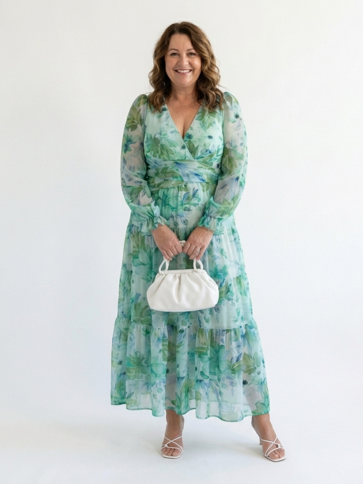 Primrose | Long-Sleeve Floral Maxi Dress