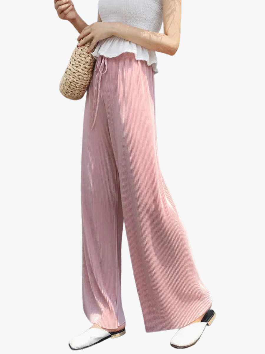 Margaux | Pleated Wide-Leg Trousers