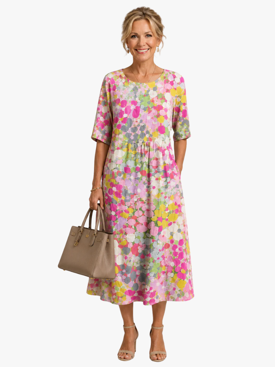 Eleanor | Floral Midi Dress