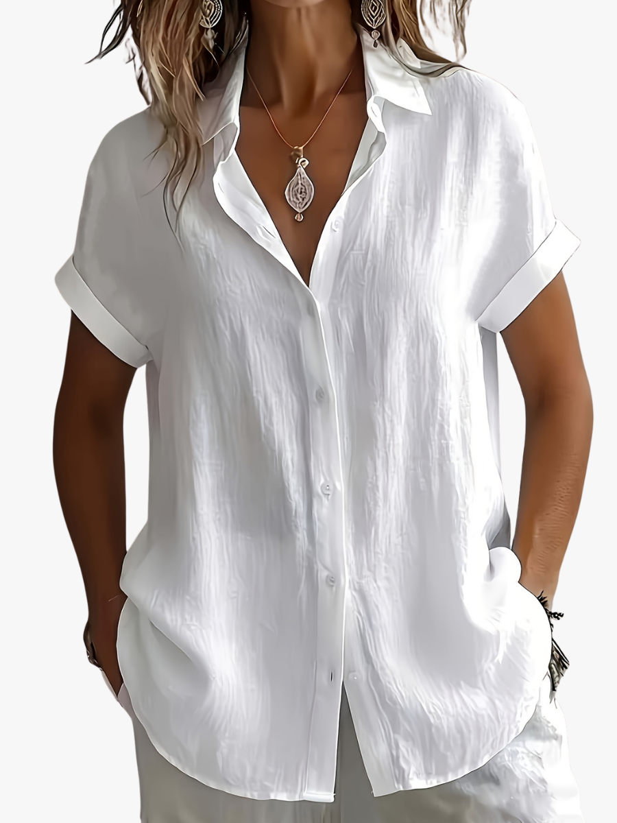 Cecile | Collared Top