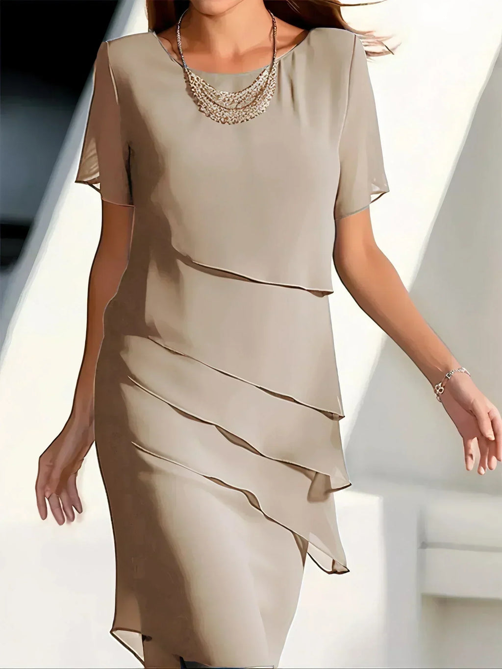Kendra | Tiered Figure-Flattering Dress