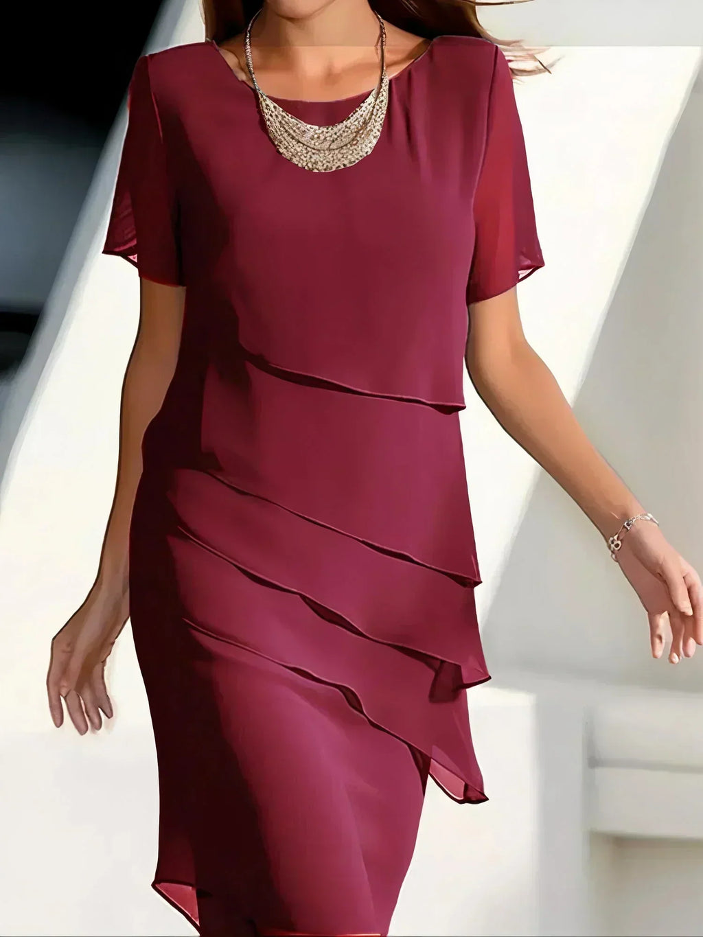 Kendra | Tiered Figure-Flattering Dress