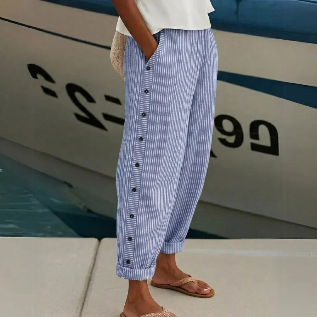 Aveline | Striped Trousers