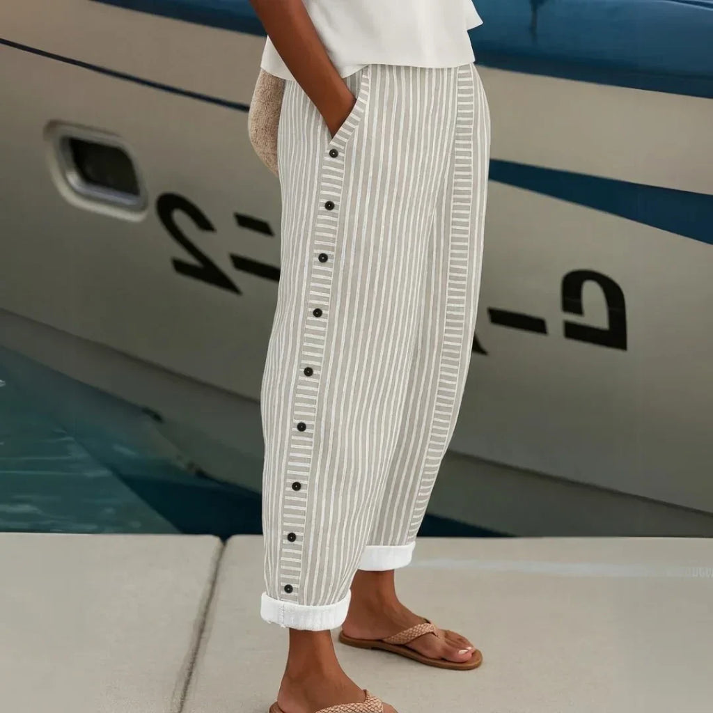 Aveline | Striped Trousers