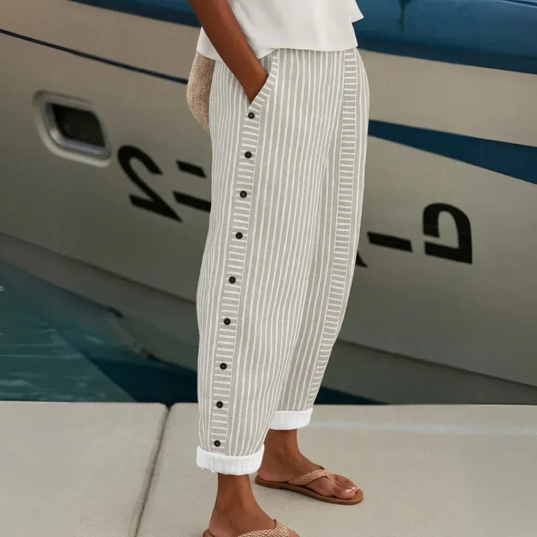 Aveline | Striped Trousers