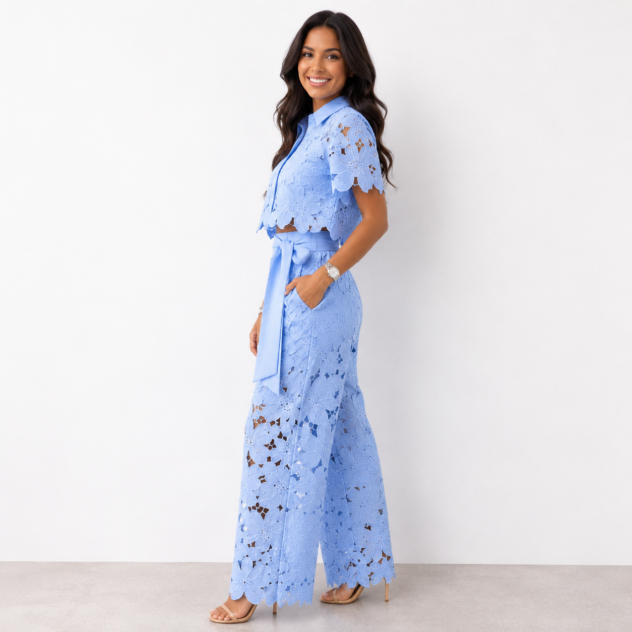 Genevieve | Floral Lace Co-ord Set