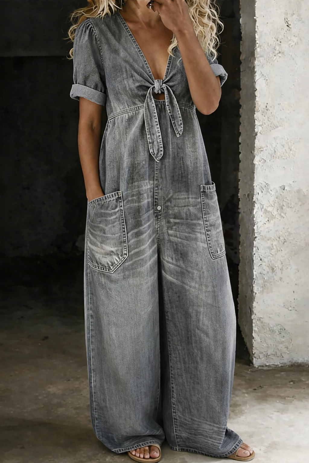 Alessia | V-Neck Jumpsuit