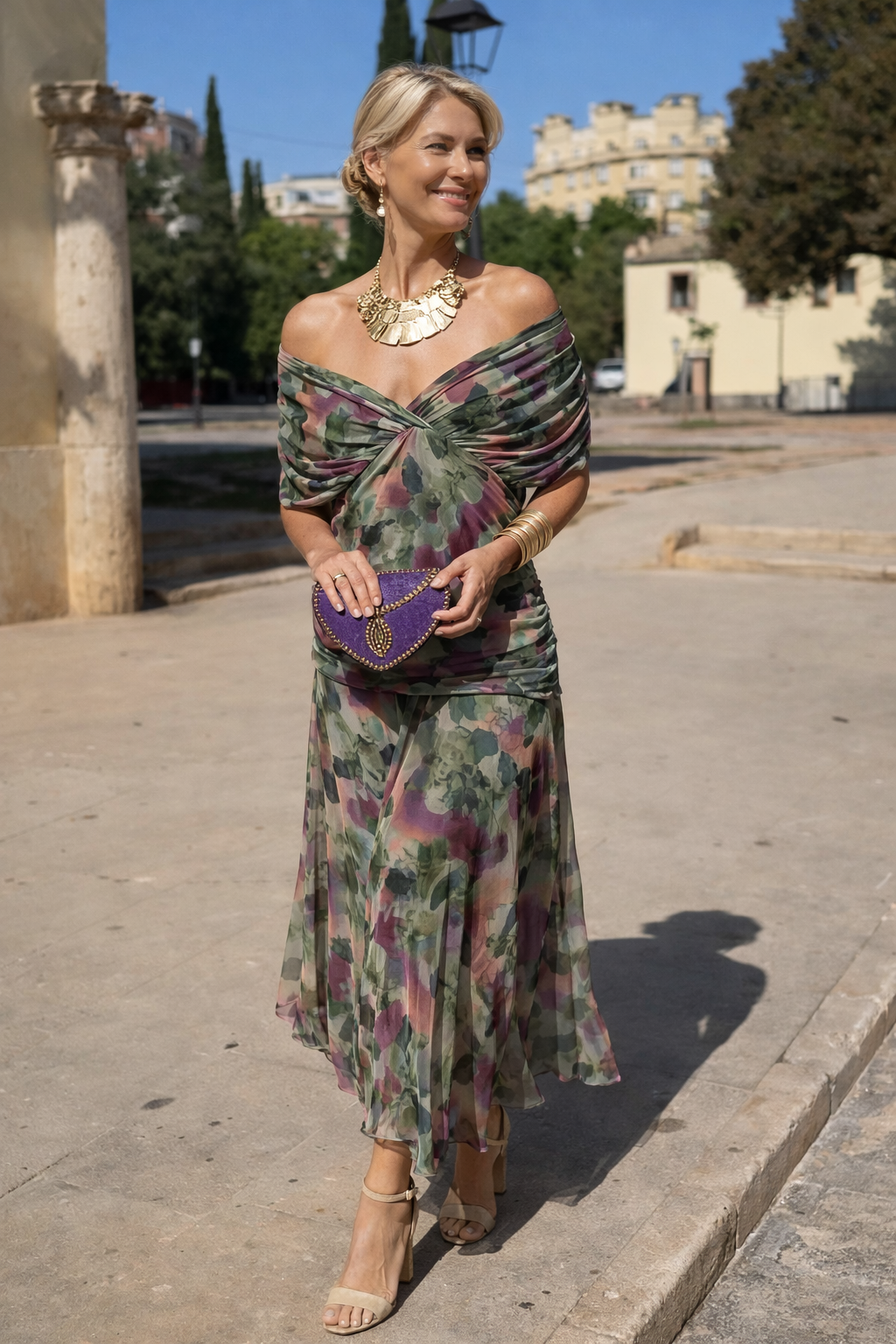 Eleanor | V-Neck Maxi Dress