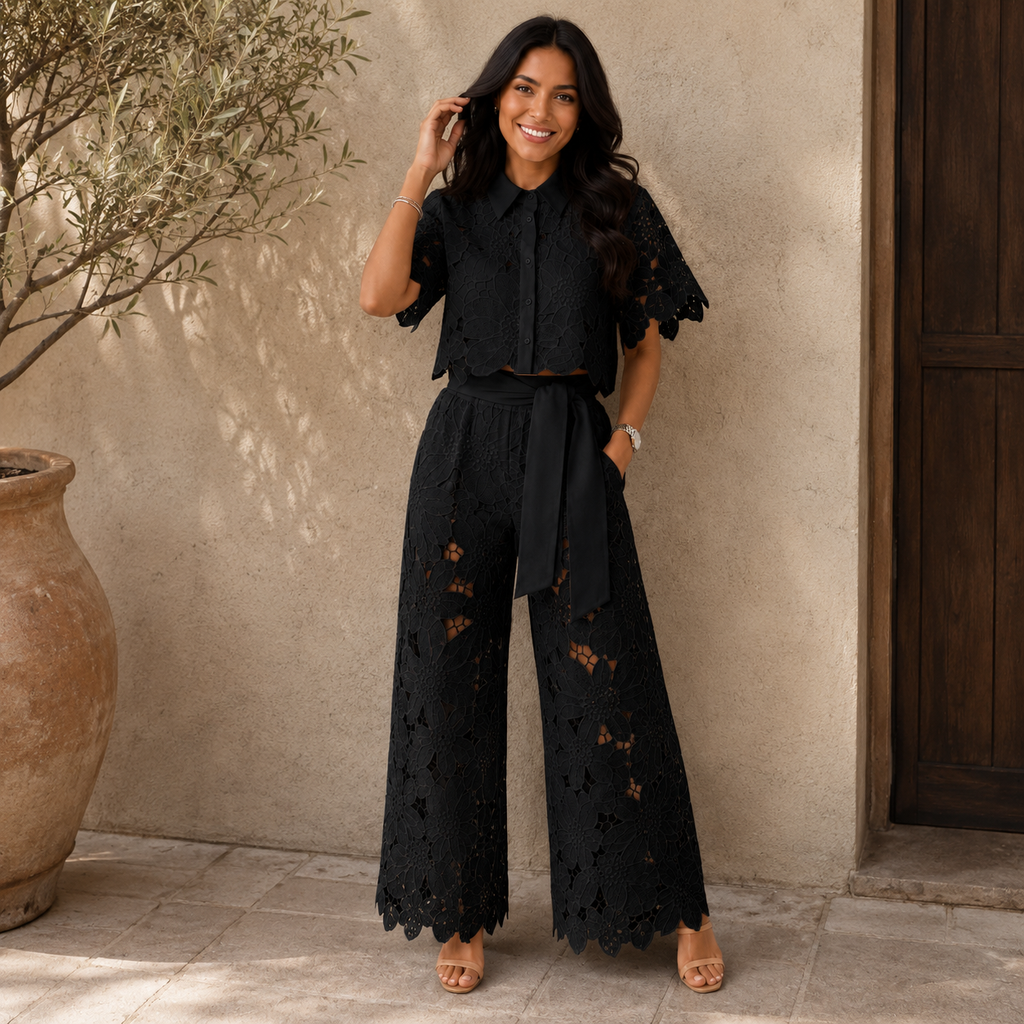 Genevieve | Floral Lace Co-ord Set